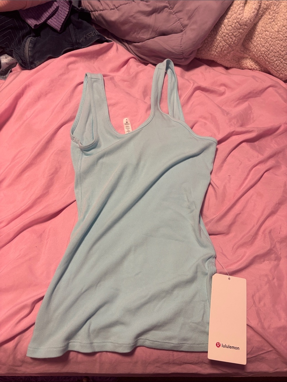lululemon athletica Light Blue Ribbed Tank - Women's